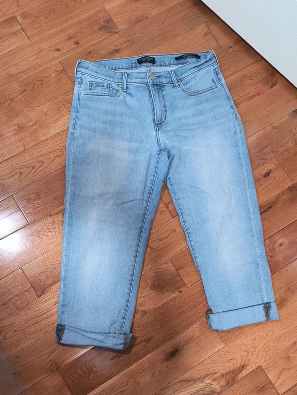 Banana Republic Light Blue Boyfriend Cropped Jeans
